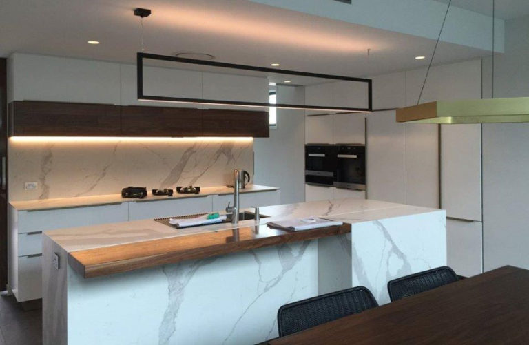 Kitchen benchtop project by APD Porcelain Benchtops